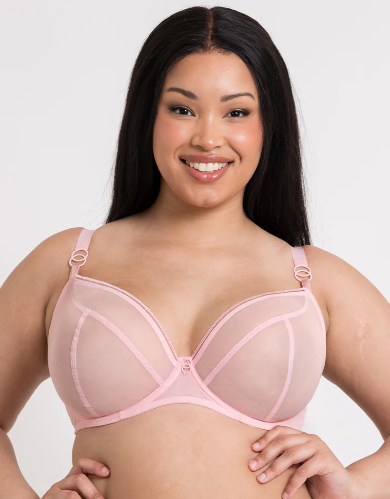 Curvy Kate Lifestyle Plunge Bra Blush Pink - Image 3