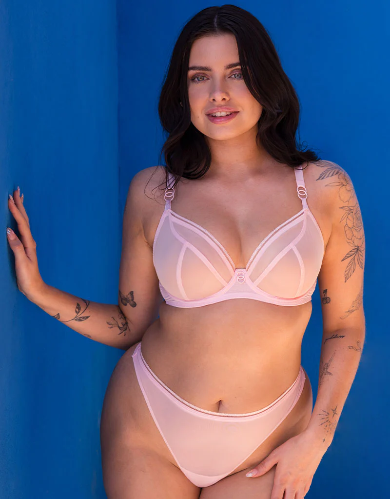 Curvy Kate Lifestyle Plunge Bra Blush Pink - Image 8