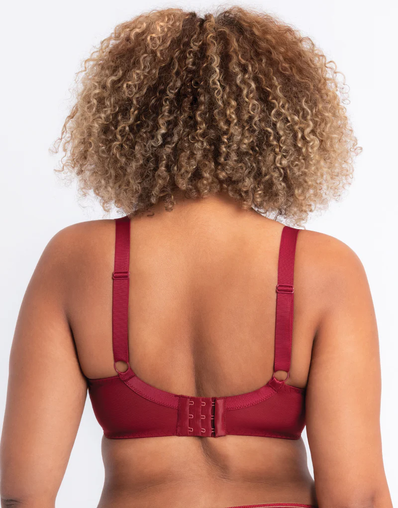 Curvy Kate Lifestyle Plunge Bra Deep Red - Image 4