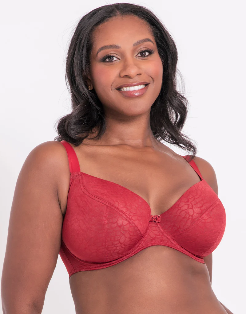 Curvy Kate Love Me Lace Plunge Bra Claret - Image 3