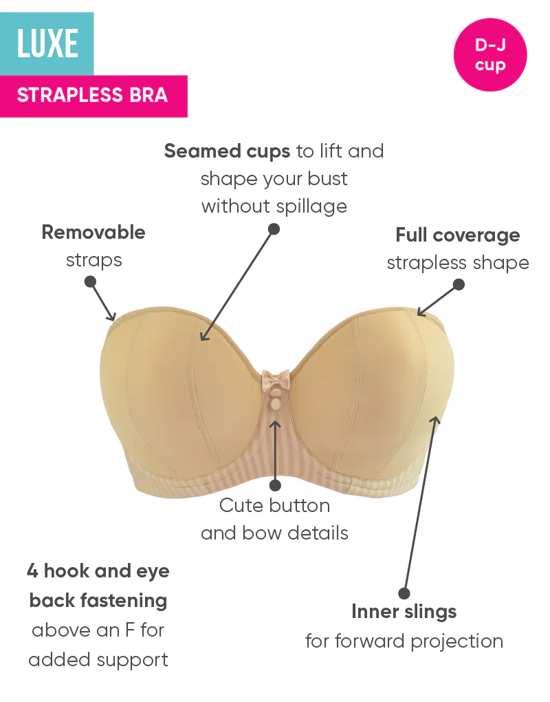 Curvy Kate Luxe Strapless Multiway Bra Biscotti - Image 3