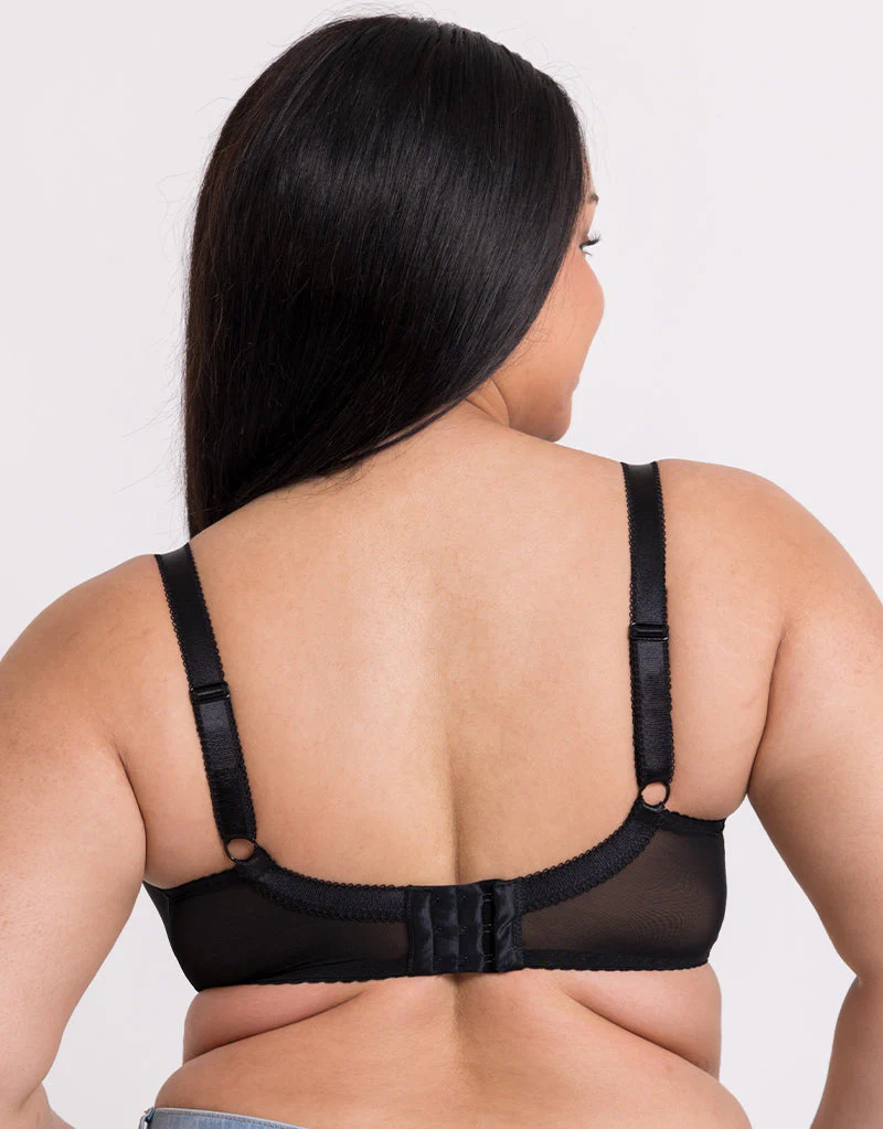Curvy Kate Moody Bloom Balcony Bra Black - Image 5