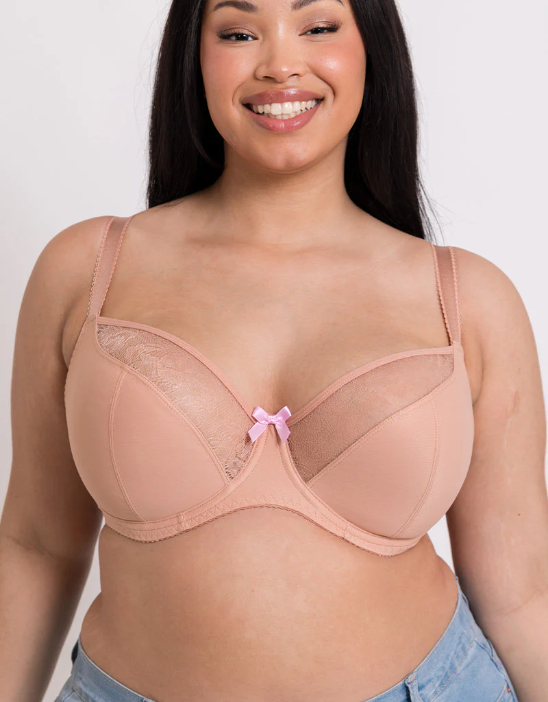 Curvy Kate Moody Bloom Balcony Bra Latte - Image 6