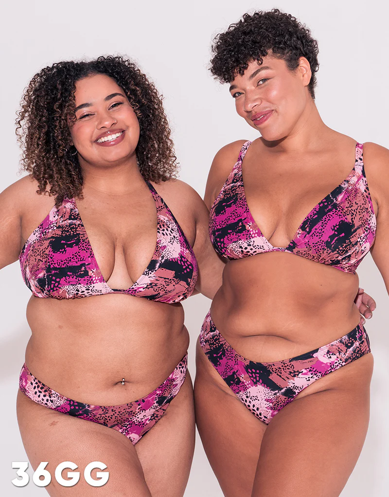 Curvy Kate Pool Party Non Wired Triangle Bikini Top Print Mix - Image 10