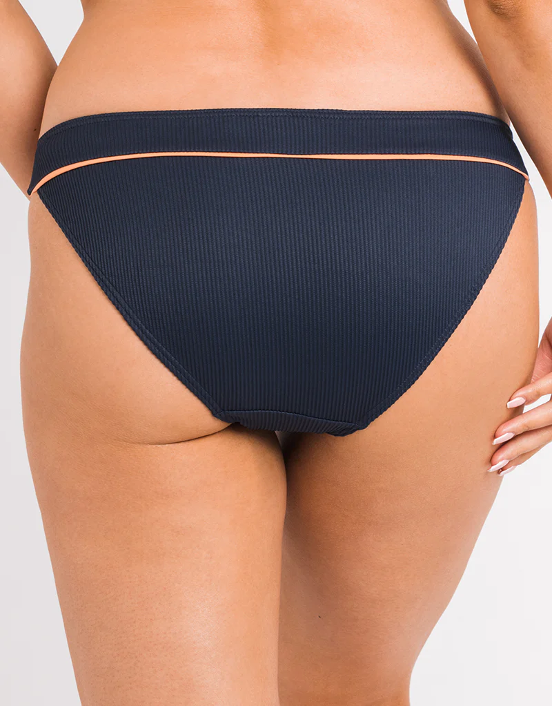 Curvy Kate Poolside Classic Bikini Brief Navy/Coral - Image 2