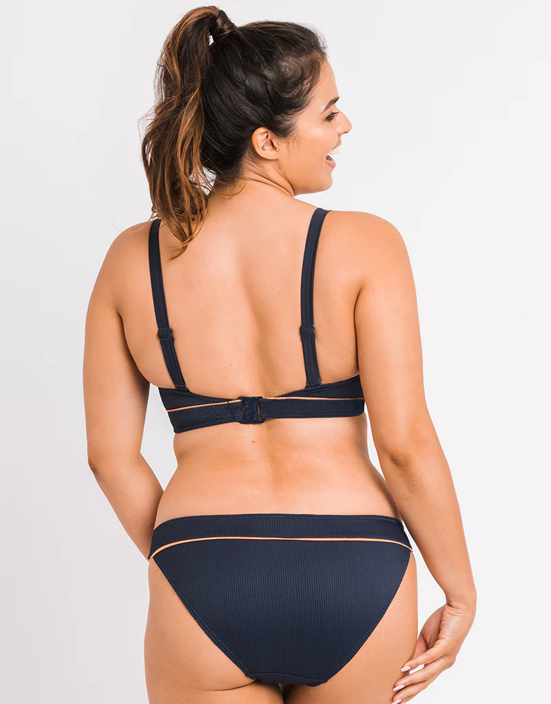 Curvy Kate Poolside Classic Bikini Brief Navy/Coral - Image 4