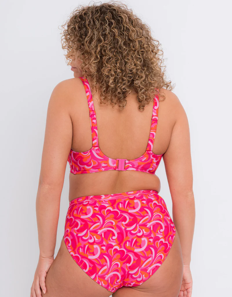 Curvy Kate Retro Wave Multiway Balcony Bikini Top Print Mix - Image 6