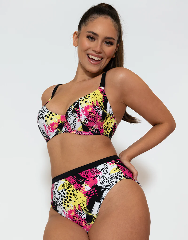 Curvy Kate Sea Leopard Balcony Bikini Top Print Mix - Image 6