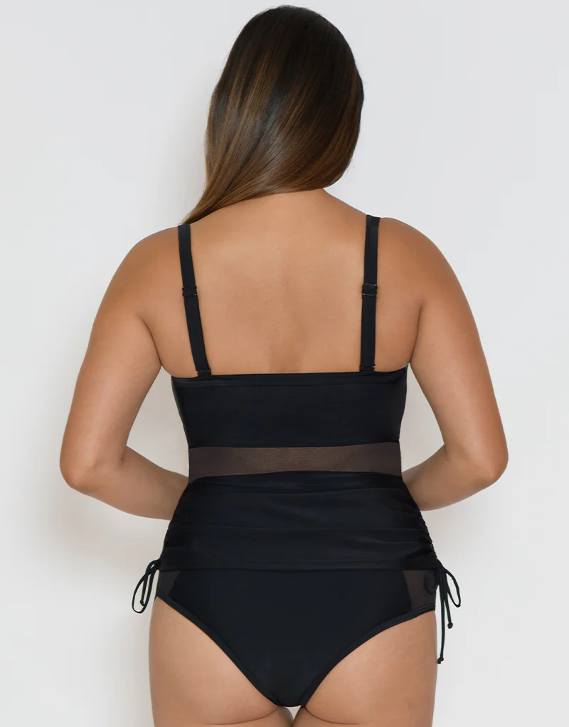 Curvy Kate Sheer Class Balcony Tankini Top Black - Image 6