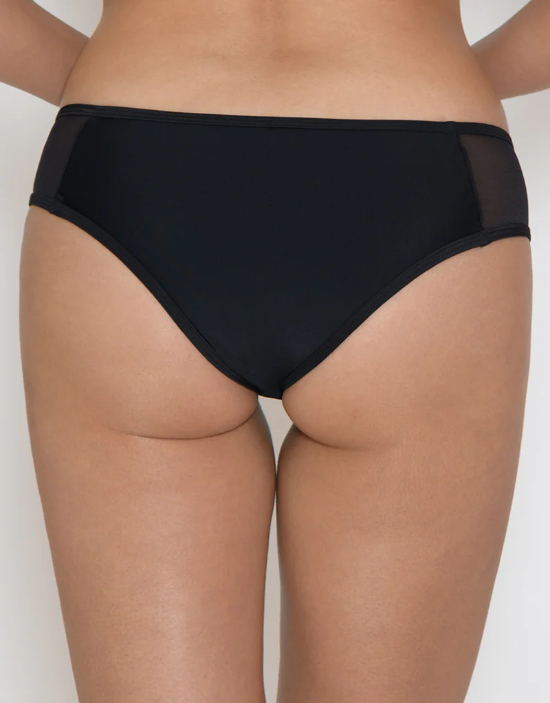 Curvy Kate Sheer Class Mini Bikini Brief Black - Image 2