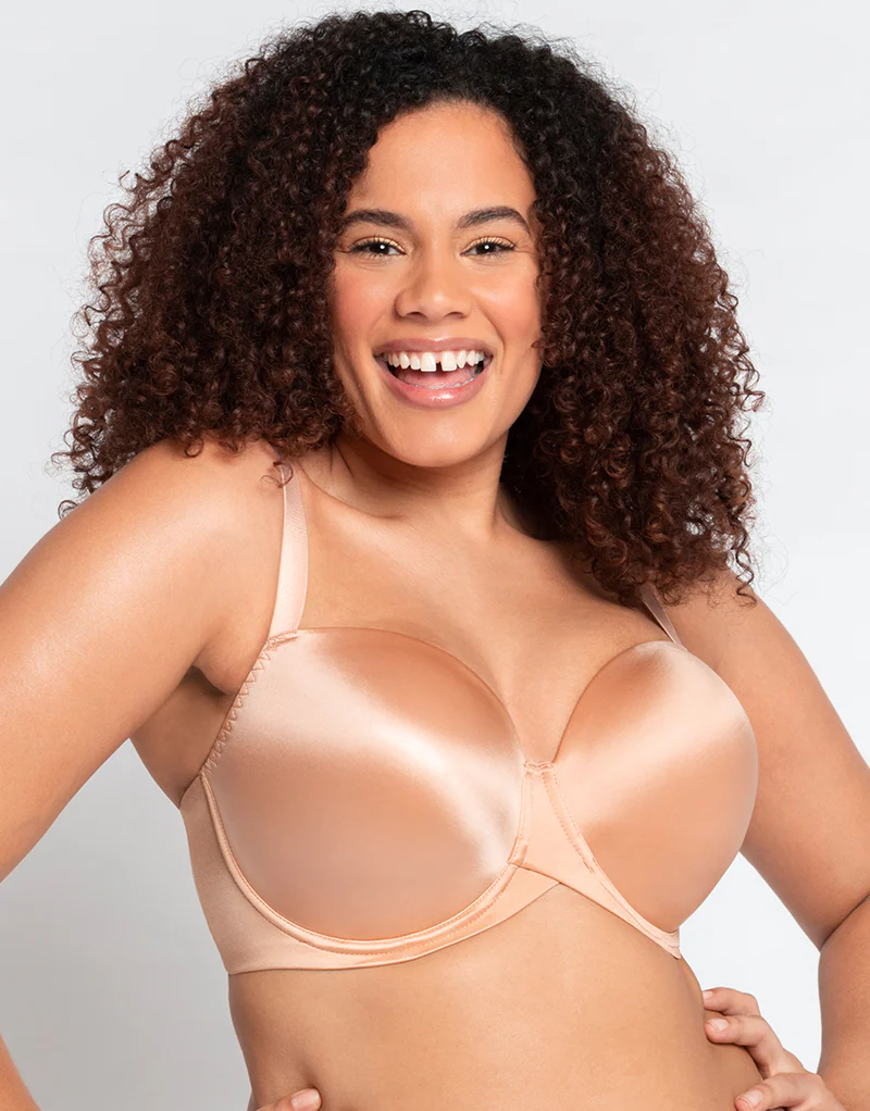 Curvy Kate Smoothie T-Shirt Balcony Moulded Bra Latte - Image 4