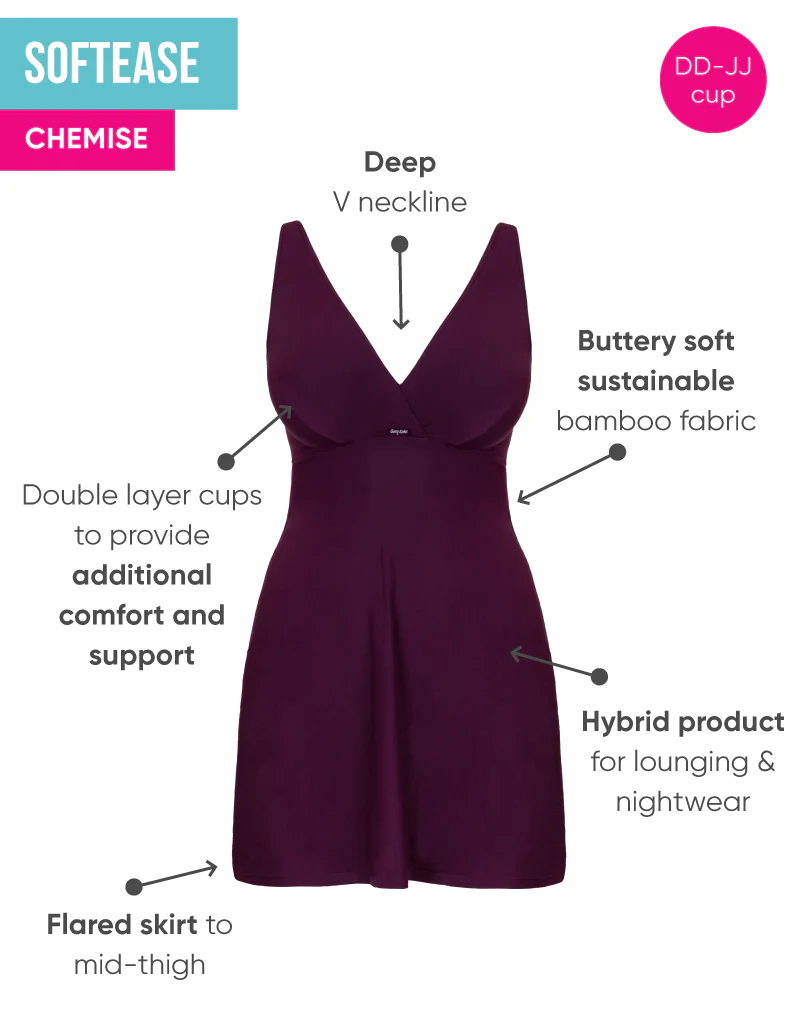 Curvy Kate Softease Chemise Fig - Image 3