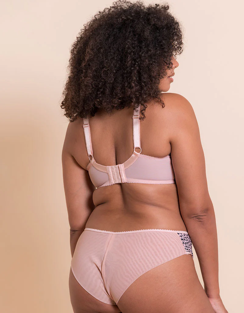 Curvy Kate Spellbound Balcony Bra Blush/Black Print - Image 6