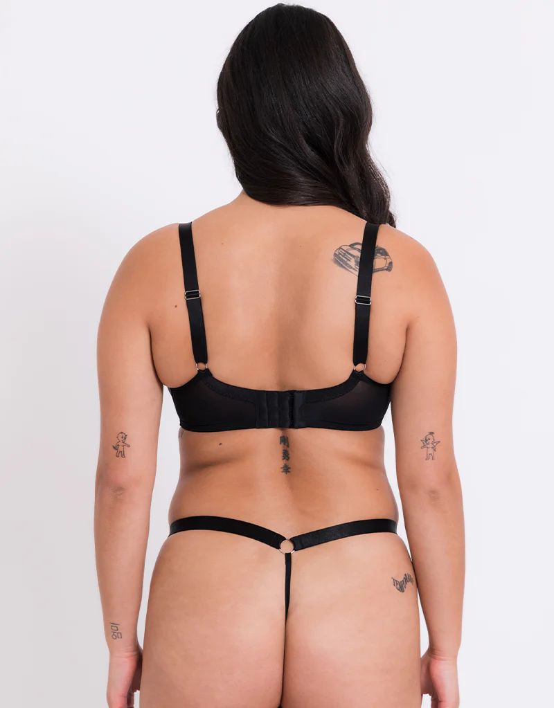 Curvy Kate Stand Out Thong Black Sparkle - Image 4
