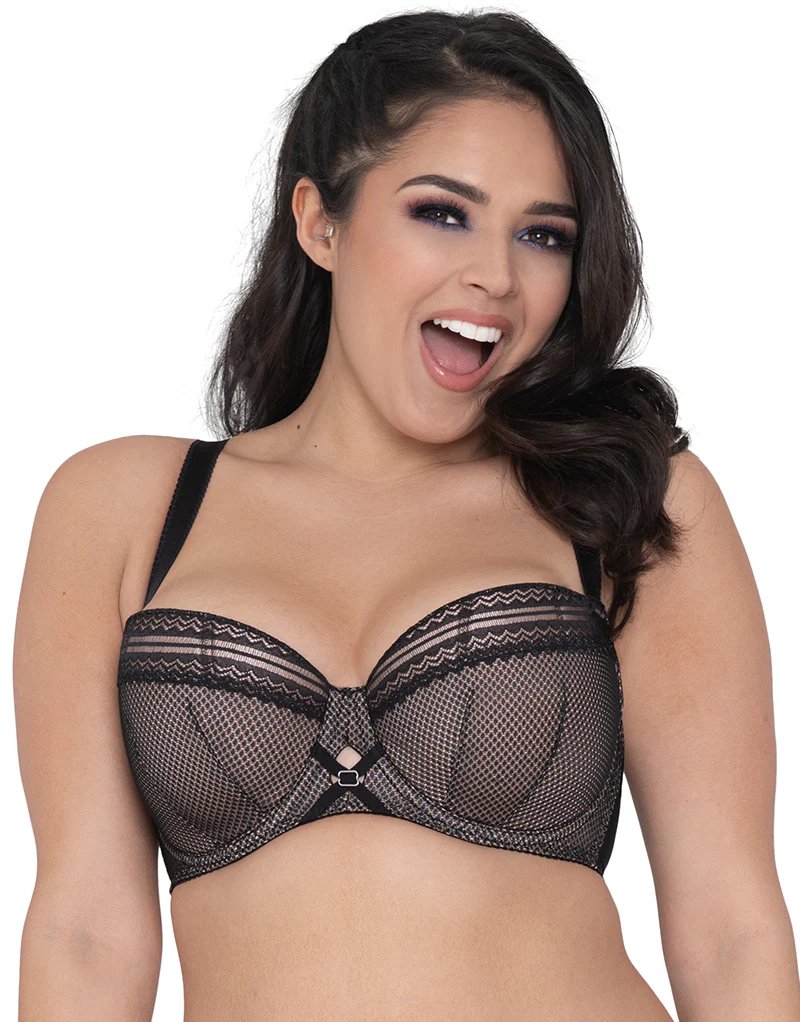 Curvy Kate Starstruck Padded Balcony Bra Black/Gold - Image 3