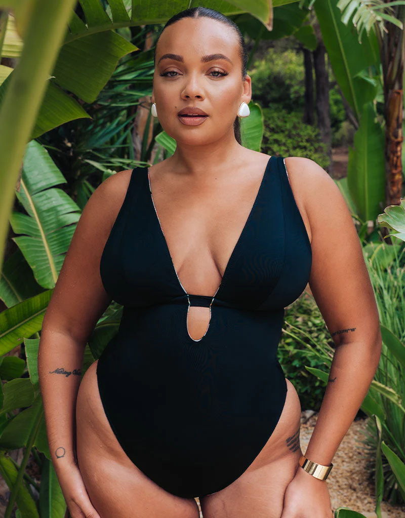 Curvy Kate Sunset Palm Reversible Non-Wired Multiway Swimsuit Palm Print - Image 2