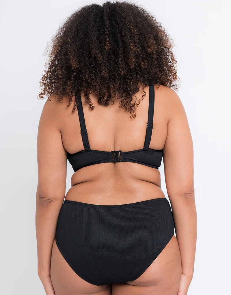 Curvy Kate Twist and Shout Non Wired Triangle Bikini Top Black - Image 6