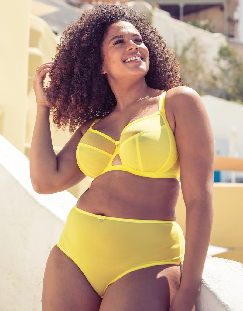 Curvy Kate Victory Side Support Balcony Bra Citron - Image 2