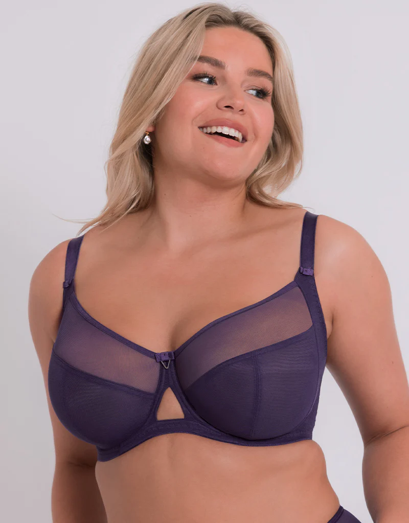 Curvy Kate Victory Side Support Balcony Bra Deep Purple - Image 3