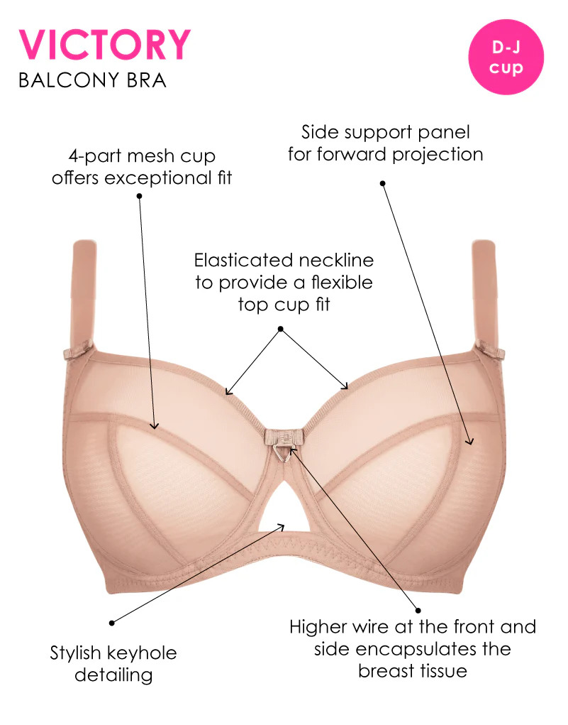 Curvy Kate Victory Side Support Balcony Bra Latte - Image 3