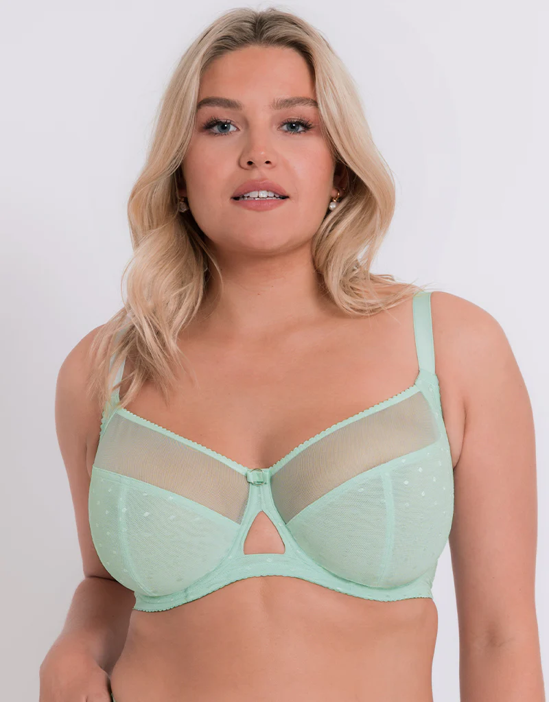 Curvy Kate Victory Polka Balcony Bra Mint - Image 3
