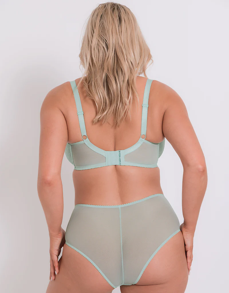 Curvy Kate Victory Polka Balcony Bra Mint - Image 6