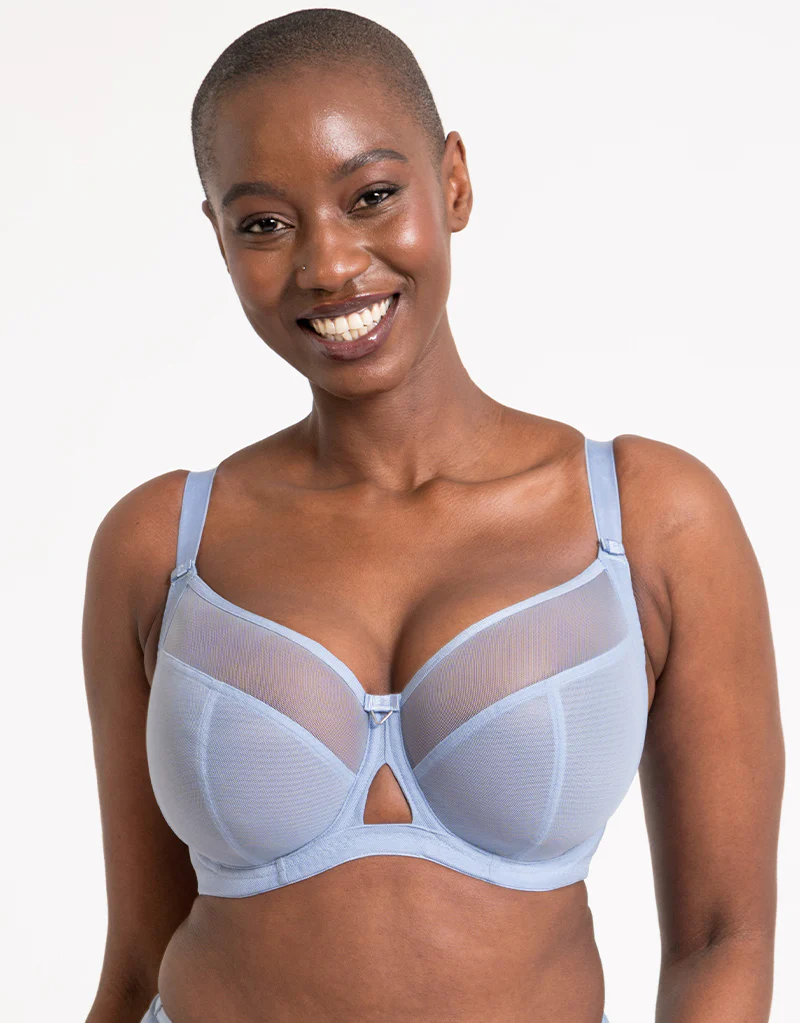 Curvy Kate Victory Side Support Balcony Bra Periwinkle Blue - Image 3