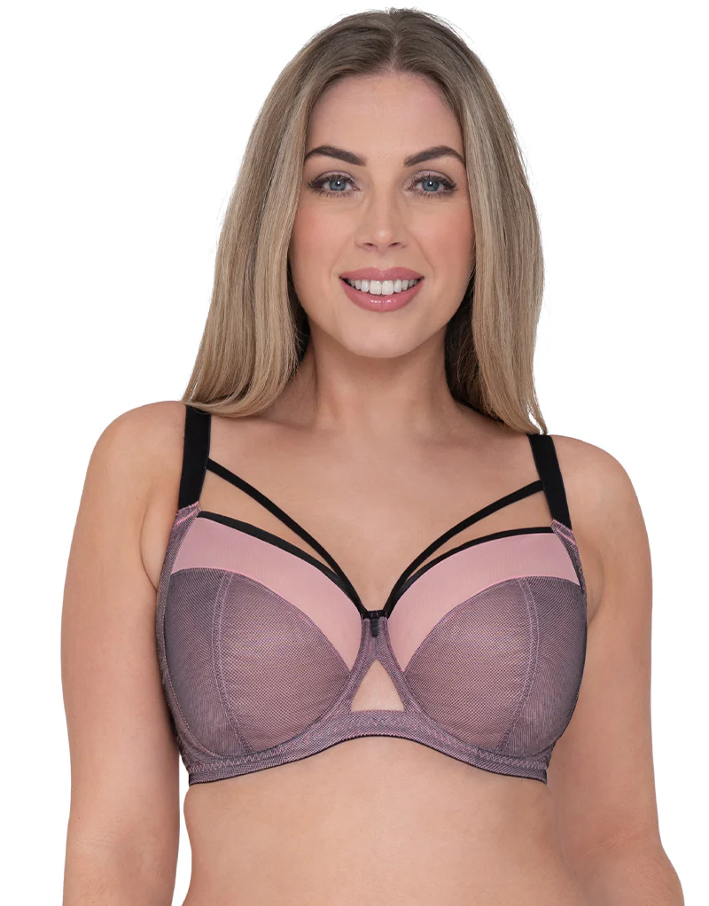Curvy Kate Victory Viva Balcony Bra Pink/Black - Image 3