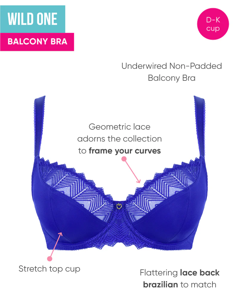 Curvy Kate Wild One Balcony Bra Ultraviolet - Image 5