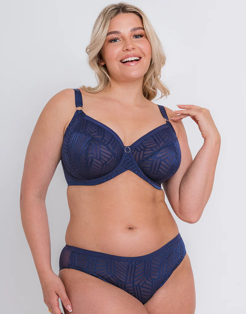 Curvy Kate WonderFull Vibe High Leg Brief Navy - Image 3