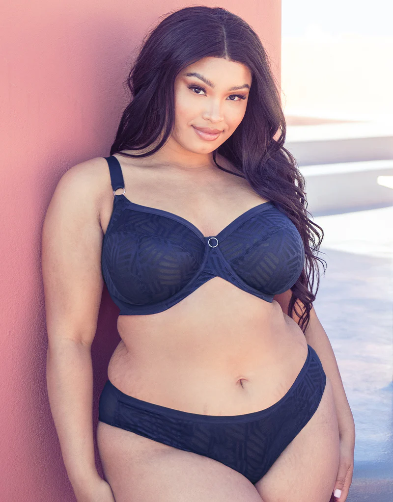 Curvy Kate WonderFull Vibe High Leg Brief Navy - Image 5