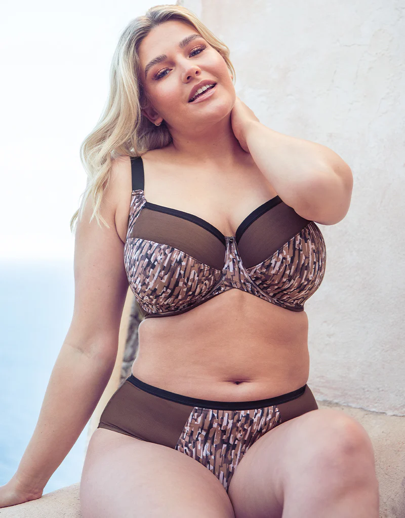 Curvy Kate WonderFully Full Cup Side Support Bra Cocoa Print - Image 8