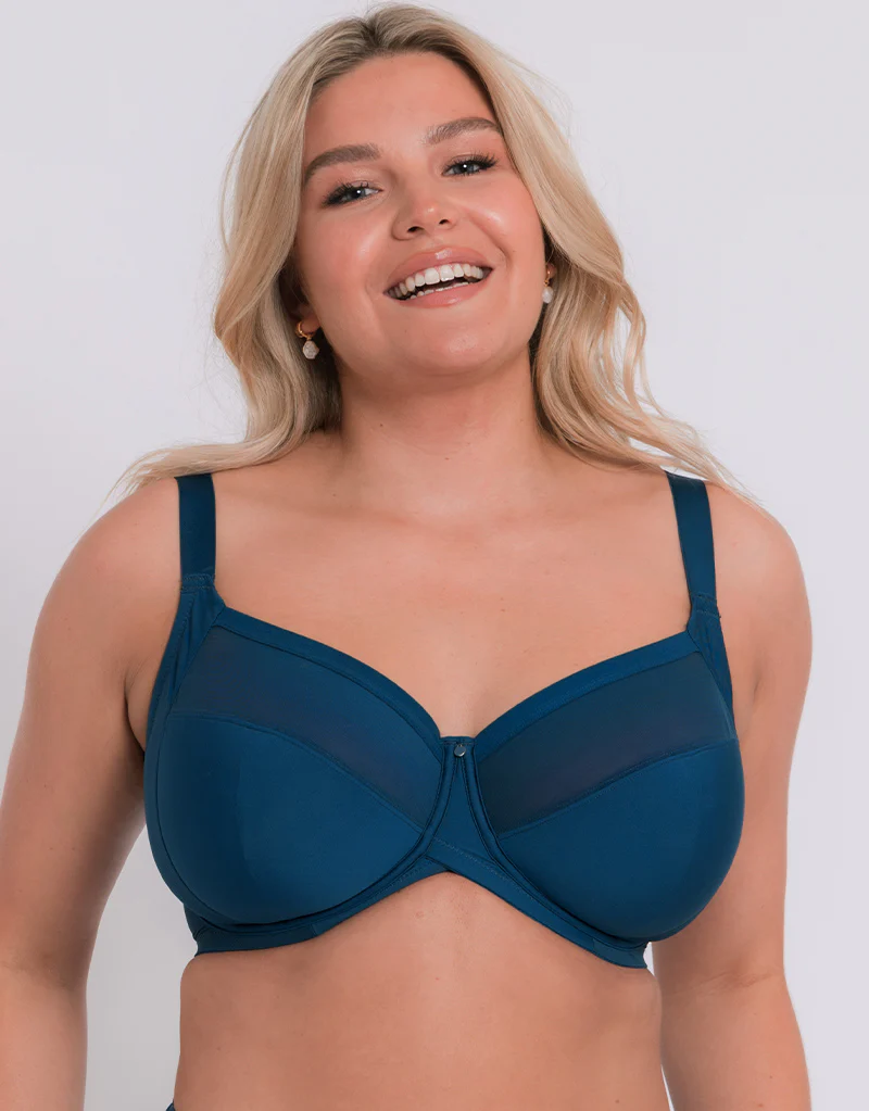 Curvy Kate WonderFully Full Cup Side Support Bra Deep Blue - Image 3