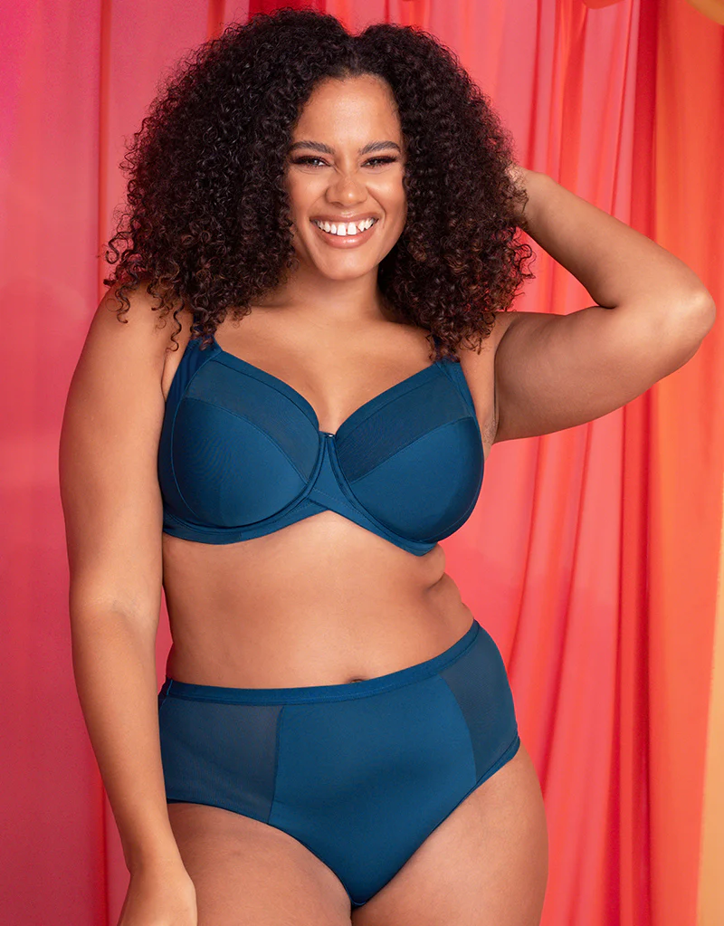 Curvy Kate WonderFully Full Cup Side Support Bra Deep Blue - Image 9