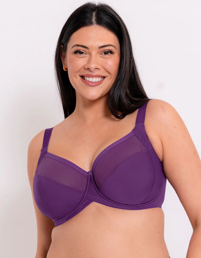 Curvy Kate WonderFully Full Cup Side Support Bra Purple - Image 3
