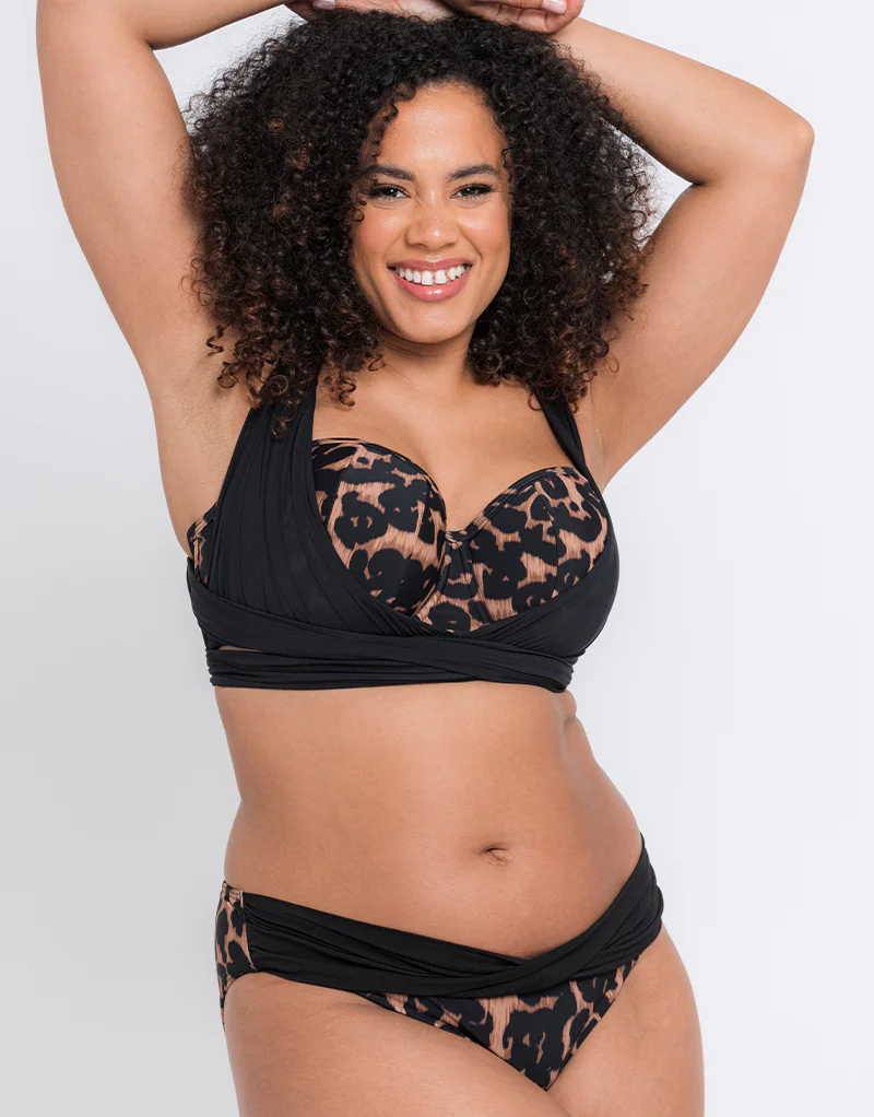 Curvy Kate Wrapsody Classic Bikini Brief Leopard Print - Image 3