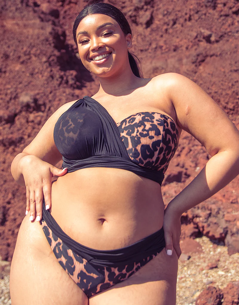 Curvy Kate Wrapsody Classic Bikini Brief Leopard Print - Image 5