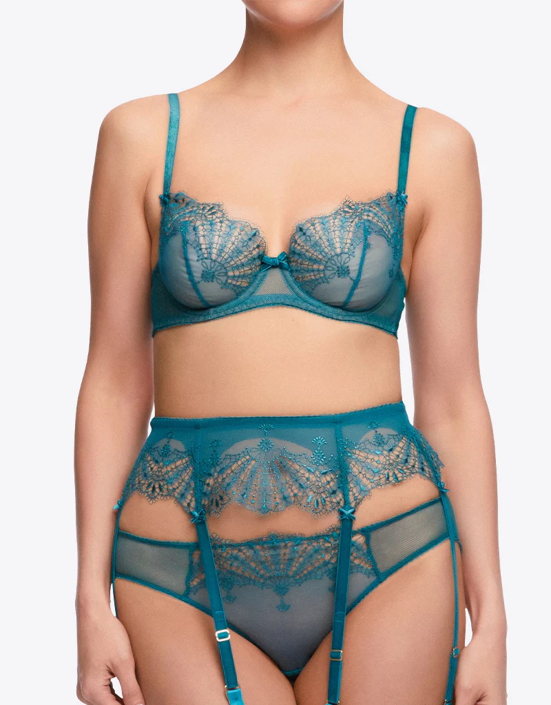 Dita Von Teese Fantastique Balconette Bra Shady Spruce - Image 2
