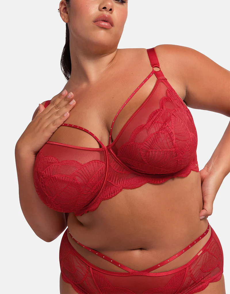 Dorina Adelina Full Cup Bra Red - Image 7