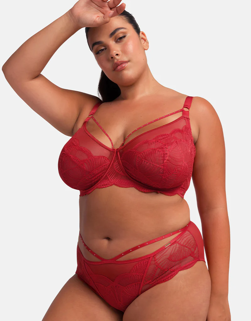 Dorina Adelina Full Cup Bra Red - Image 9