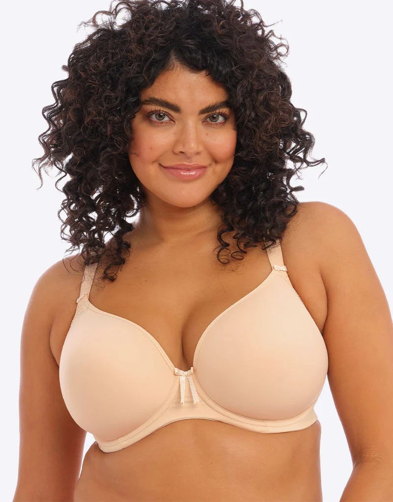 Elomi Bijou Moulded Plunge T-Shirt Bra Sand Beige - Image 2