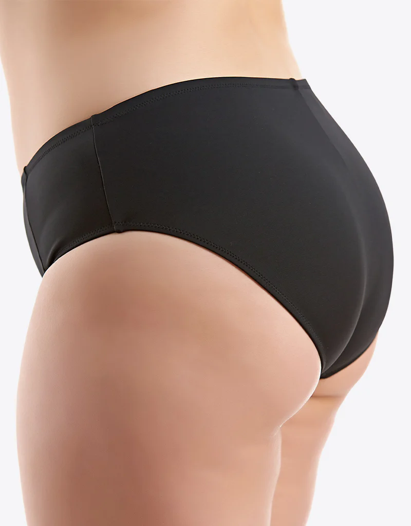 Elomi Essentials Mid Rise Bikini Brief Black - Image 2