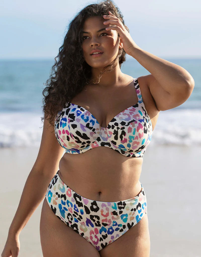 Elomi Party Bay Plunge Bikini Top Multi - Image 2