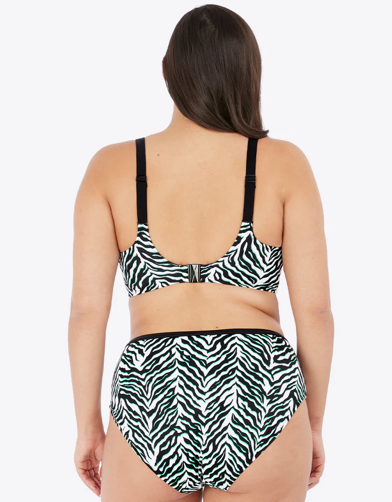 Elomi Zebra Rhythm Bikini Brief Black - Image 5