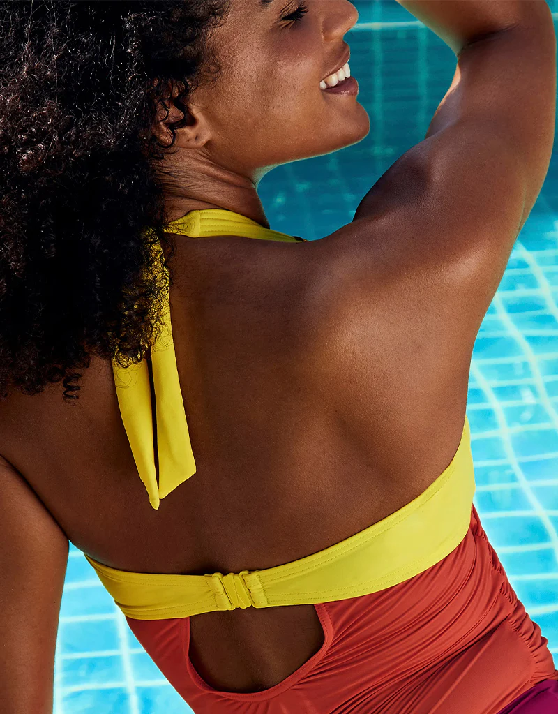 Figleaves Colourblock Swimsuit Sunrise - Image 4