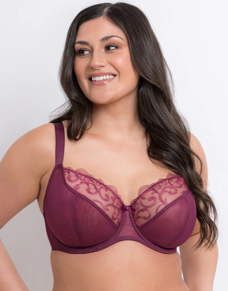 Flirtelle Alice Balcony Bra Plum - Image 3