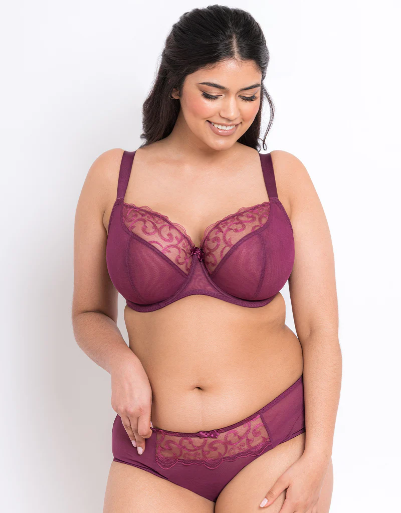 Flirtelle Alice Balcony Bra Plum - Image 7