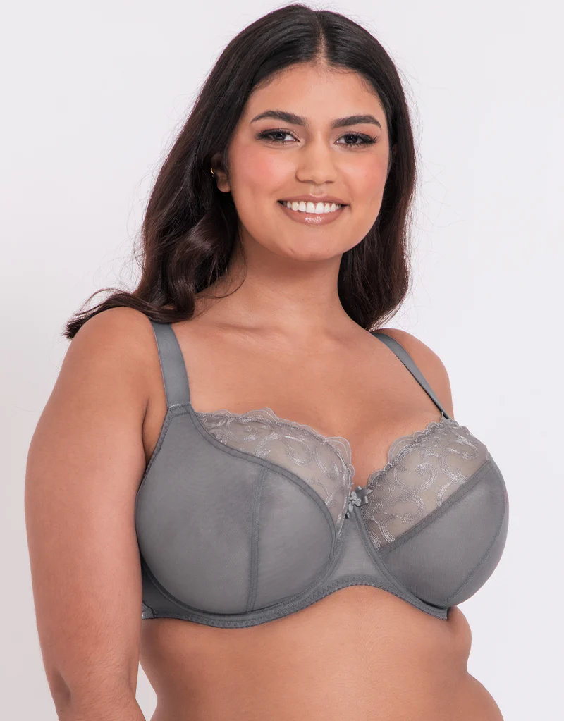 Flirtelle Alice Balcony Bra Silver - Image 3