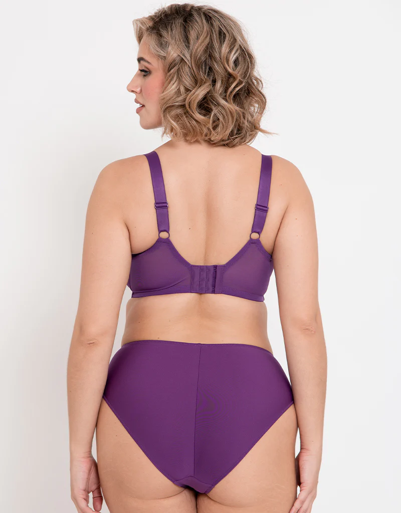 Flirtelle Emilie Full Cup Side Support Bra Purple - Image 6