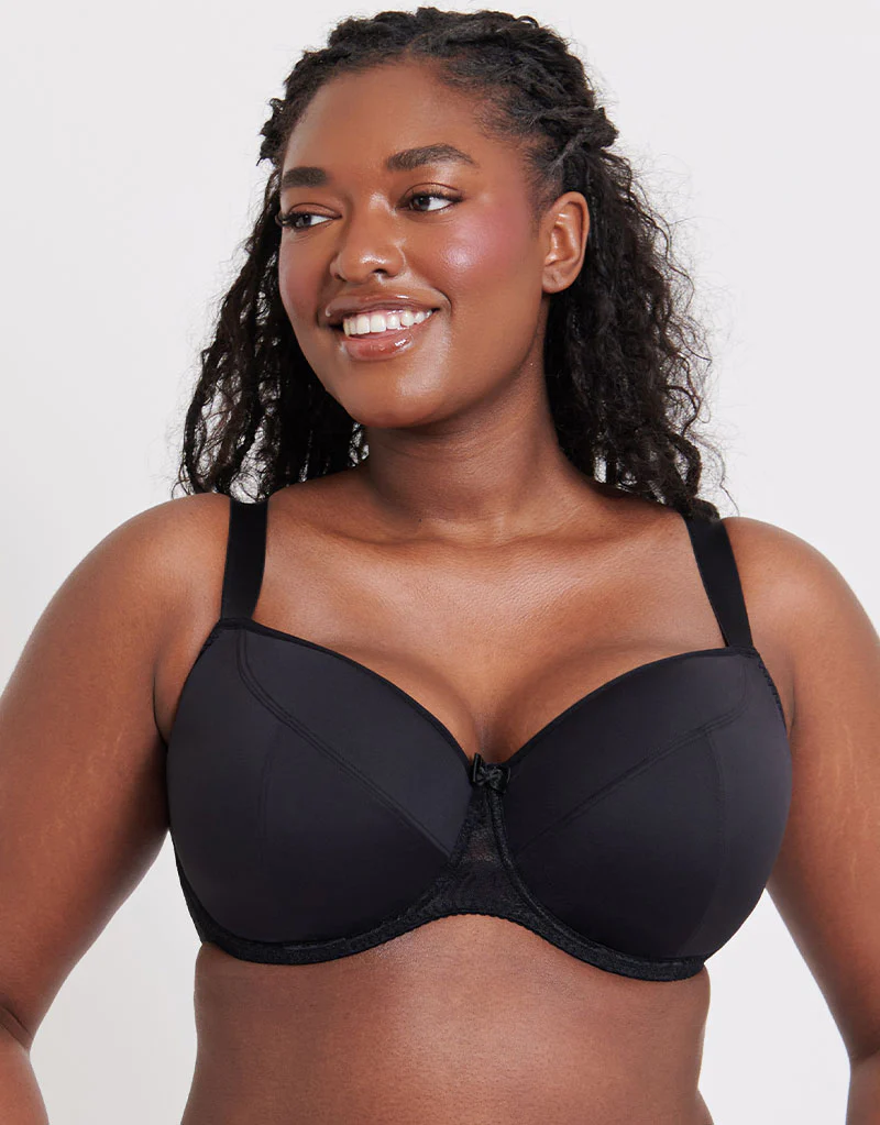 Flirtelle Emma Padded Balcony Bra Black - Image 3